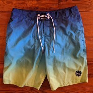 Hollister Ombre Swim Trunks Size 32 Waist